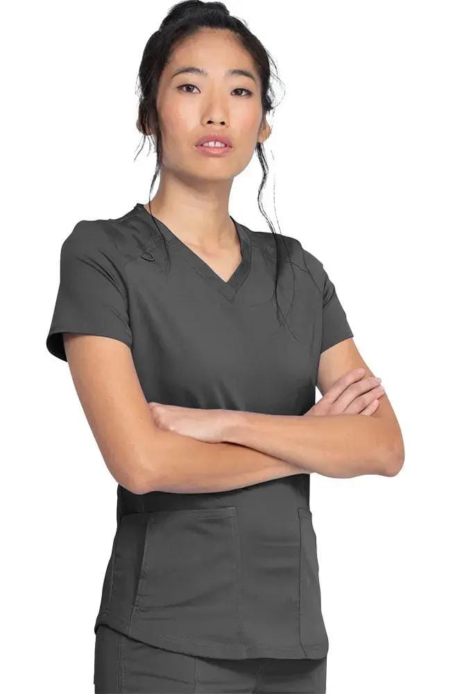 Dickies Balance Women's Knitted Panel Scrub Top DK875 Simply Scrubs Australia